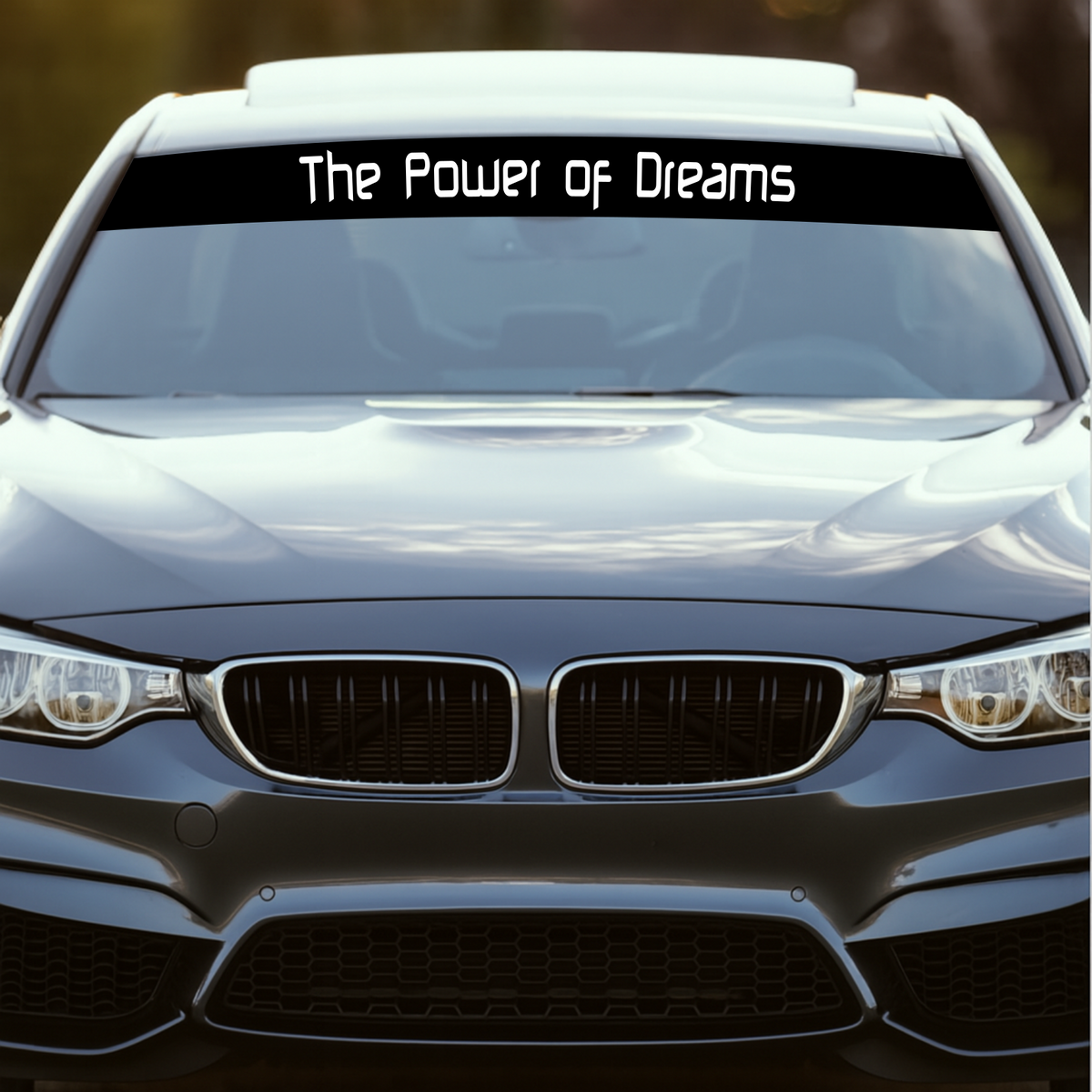 Blendstreifen "THE POWER OF DREAMS"| Scheibenkeil, Sonnenblende | ab 19,90€