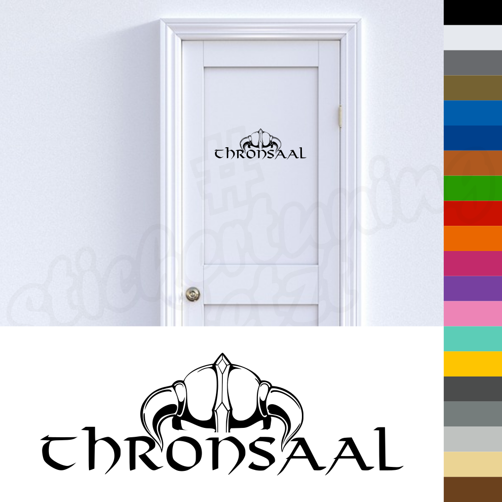 Wandtattoo "Thronsaal" Wikinger | bis 60cm | ab 5,99€