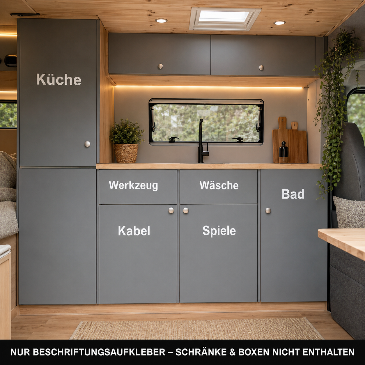 Camper-Ordnungsaufkleber | personalisiertes Beschriftungsset | ab 17,99€