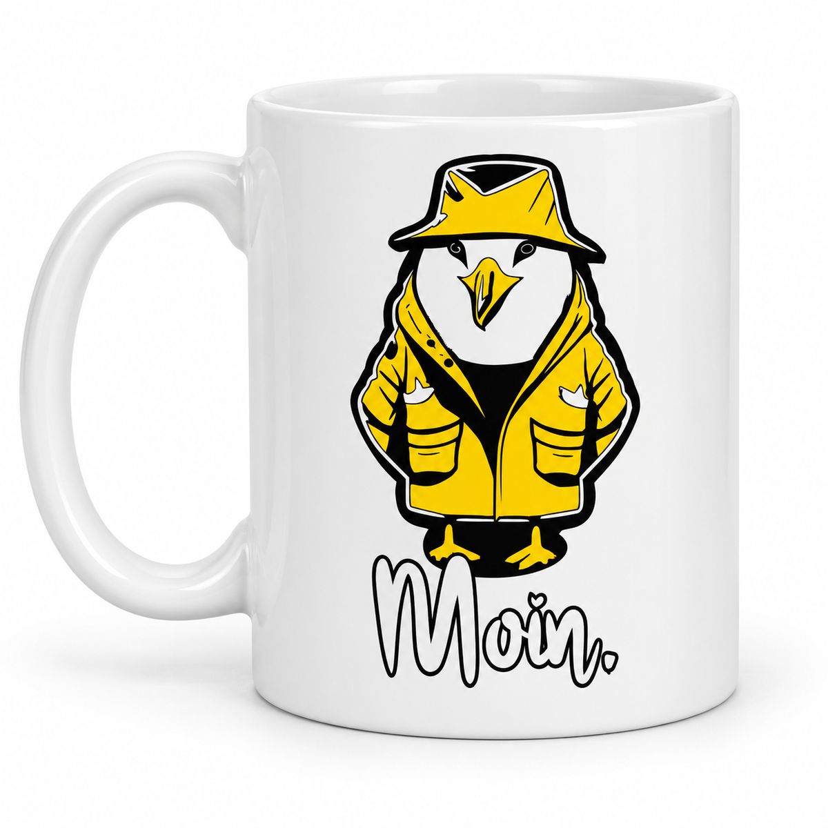 Moin-Möwe-Tasse – 3 Motivfarben frei wählbar