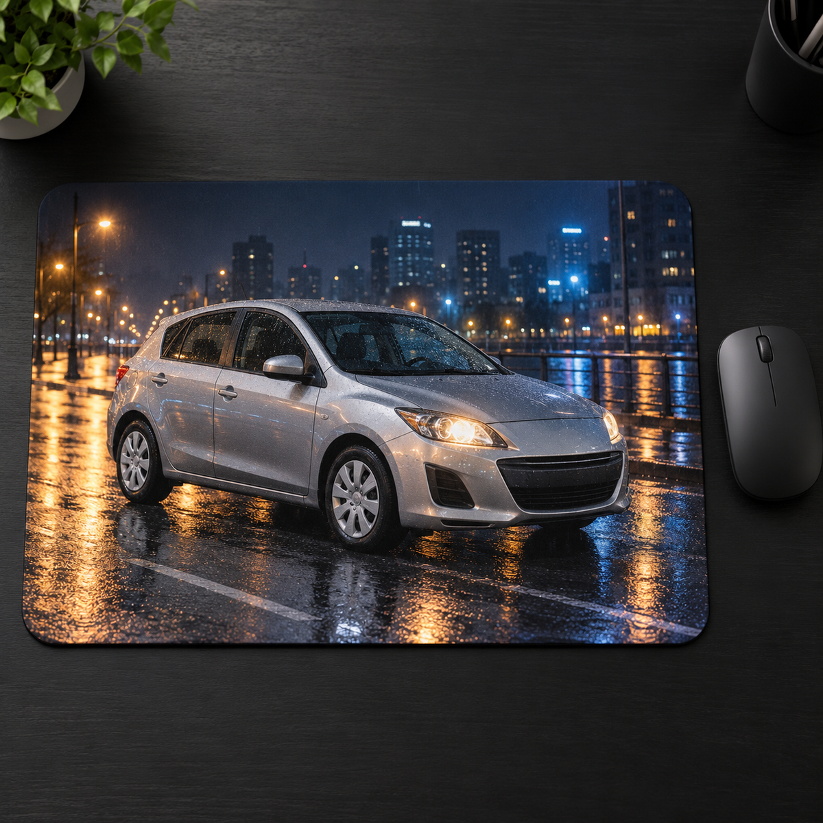 Personalisiertes Fahrzeug-Mousepad XL – dein Auto in Wunschszene | ab 39,90€