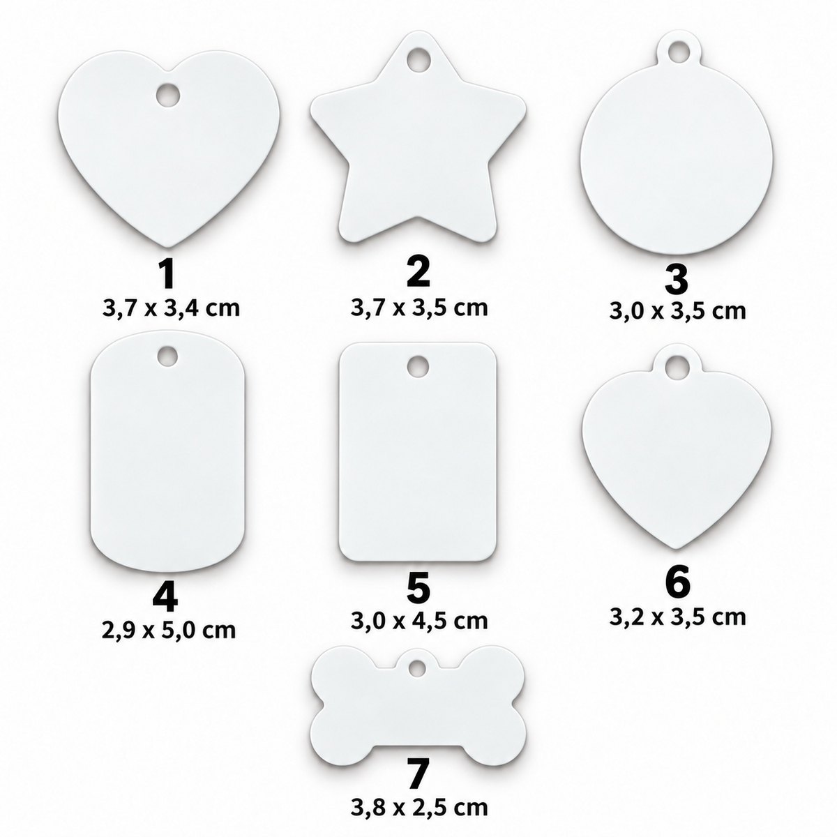 Dog-Tag mit Wunschmotiv – 7 Formen inkl. Kugelkette | ab 9,99€