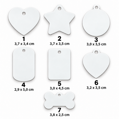 Dog-Tag mit Wunschmotiv – 7 Formen inkl. Kugelkette | ab 9,99€