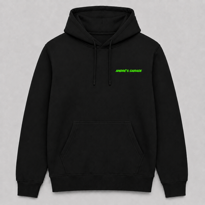 Werkstatt-Hoodie „Racing“ – personalisiert mit Wunschtext | ab 52,90€