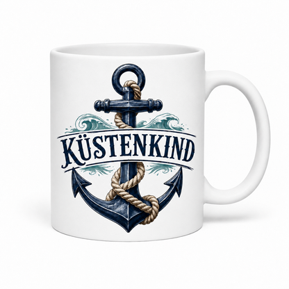Keramiktasse Küstenkind – Anker, ca. 330 ml