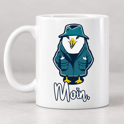 Moin-Möwe-Tasse – 3 Motivfarben frei wählbar