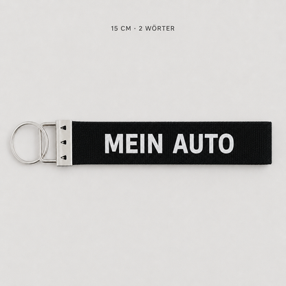 Schlüsselanhänger "WUNSCHTEXT" | verschiedene Farben und Längen | ab 9,99€