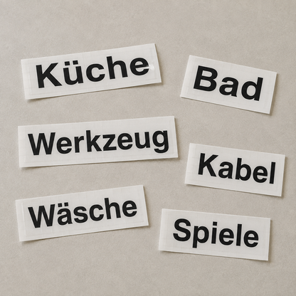 Camper-Ordnungsaufkleber | personalisiertes Beschriftungsset | ab 17,99€