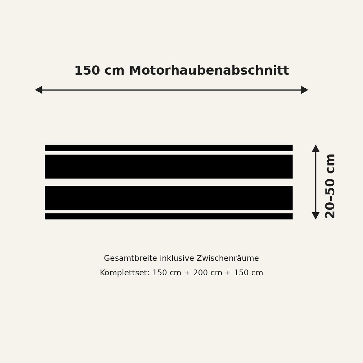 Rennstreifen „Dynamic Line“ | Motorhaube oder Komplettset | ab 29,90€
