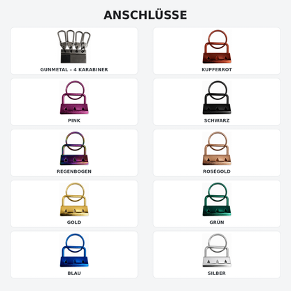 Schlüsselanhänger "WUNSCHTEXT" | verschiedene Farben und Längen | ab 9,99€
