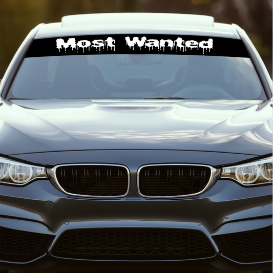 Blendstreifen "MOST WANTED"| Scheibenkeil, Sonnenblende | ab 19,90€