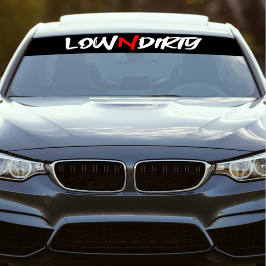Blendstreifen "LOW N DIRTY"| Scheibenkeil, Sonnenblende | ab 29,90€