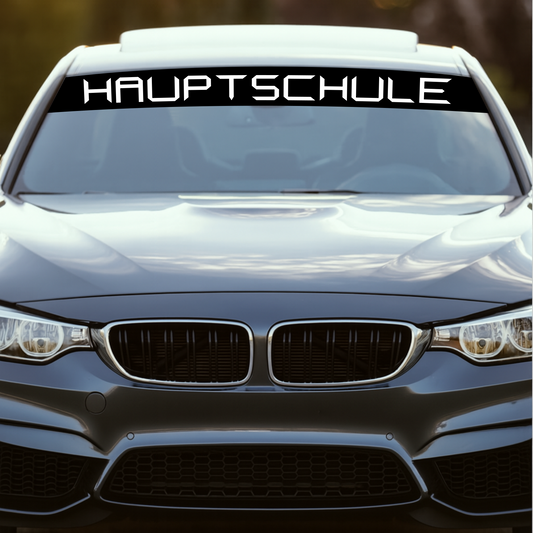 Blendstreifen "HAUPTSCHULE"| Scheibenkeil, Sonnenblende | ab 19,90€