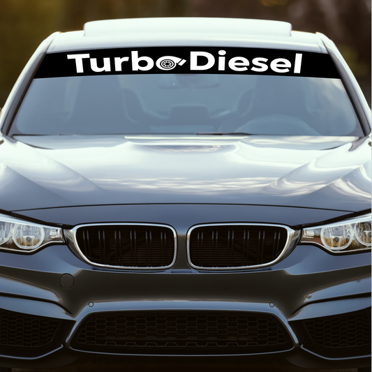 Blendstreifen "TURBODIESEL"| Scheibenkeil, Sonnenblende | ab 19,90€