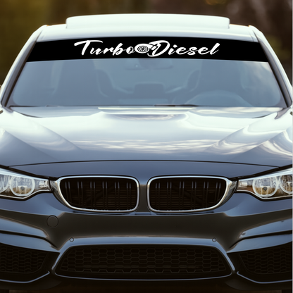 Blendstreifen "TURBODIESEL"| Scheibenkeil, Sonnenblende | ab 19,90€