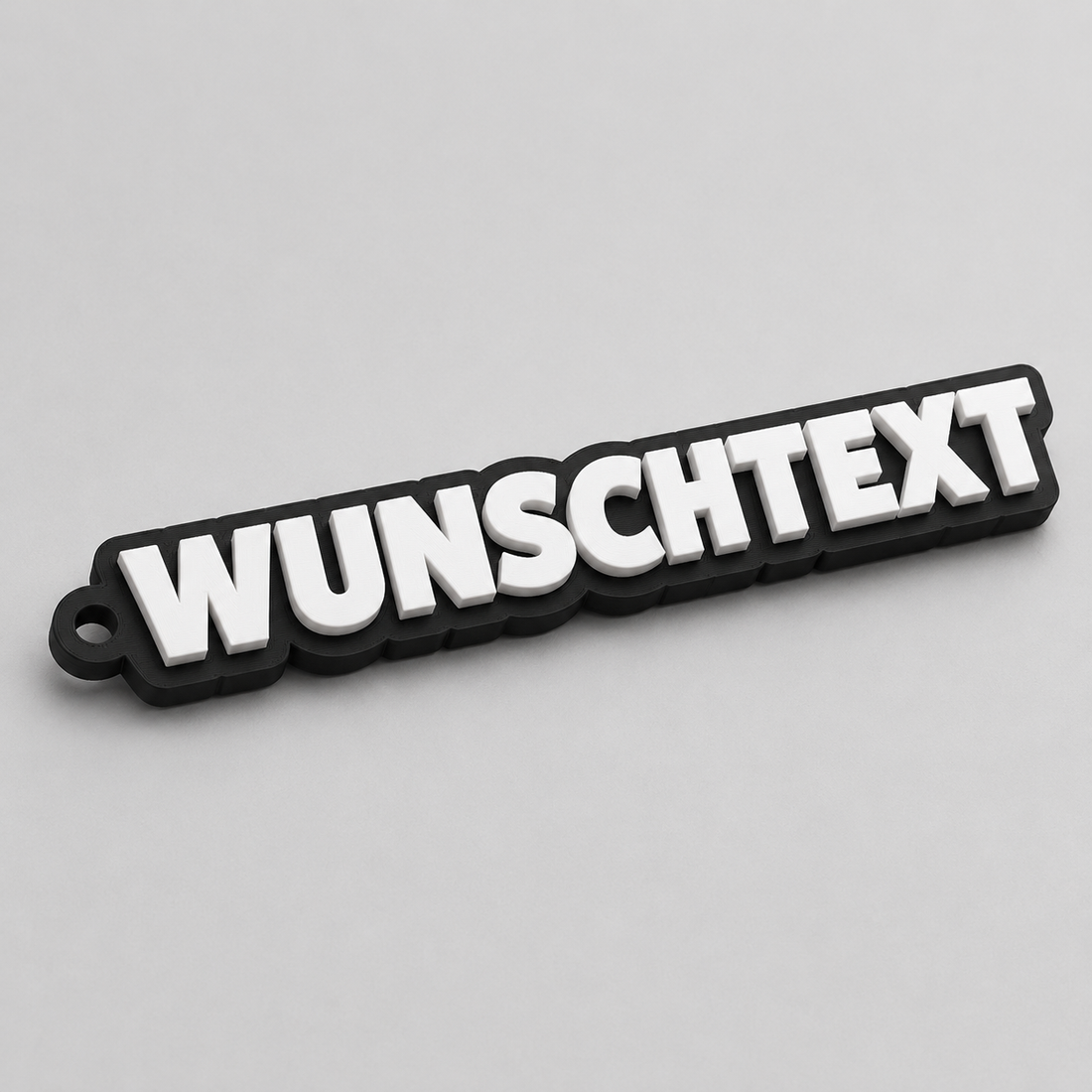 3D-Schlüsselanhänger mit Wunschtext