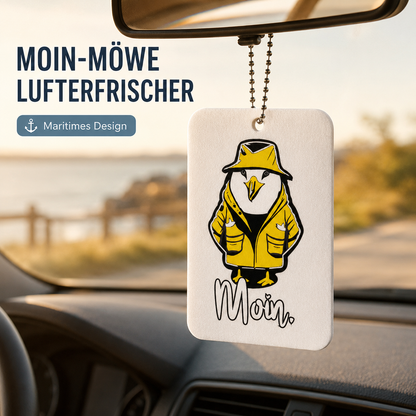 Lufterfrischer "MOIN-MÖWE" | Rechteck hochkant | ab 9,99€