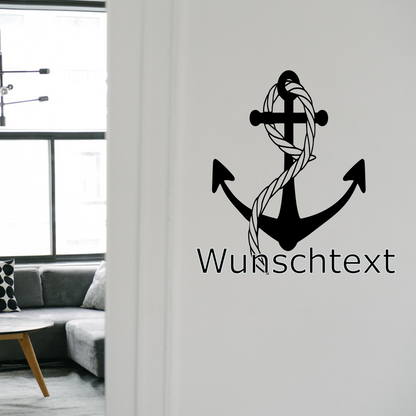 Wandtattoo "ANKER" mit Wunschwort | ab 14,99€