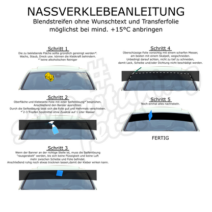 Blendstreifen ohne Text | Scheibenkeil, Sonnenblende | ab 9,90€