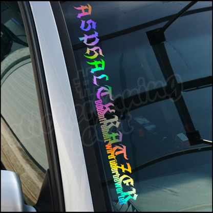 Aufkleber “ASPHALTKRATZER” | Effektfolie | ab 6,99€