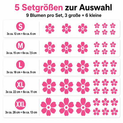 Aufkleber-Set "Blumen" | 4 Varianten | ab 14,99€