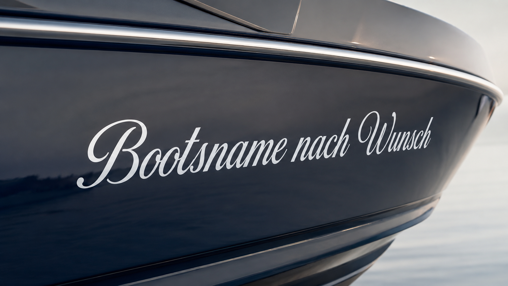 Bootsname Wunschtextaufkleber