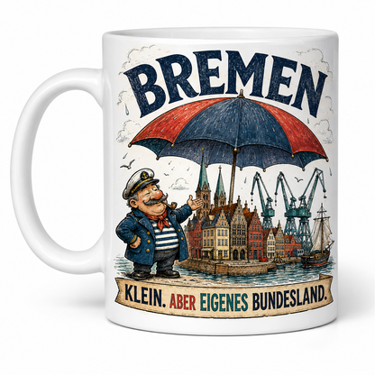Heimat mit Humor – Bundesländer-Tasse mit frechen Sprüchen