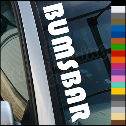 Aufkleber “BUMSBAR” | bis 60cm | ab 3,99€