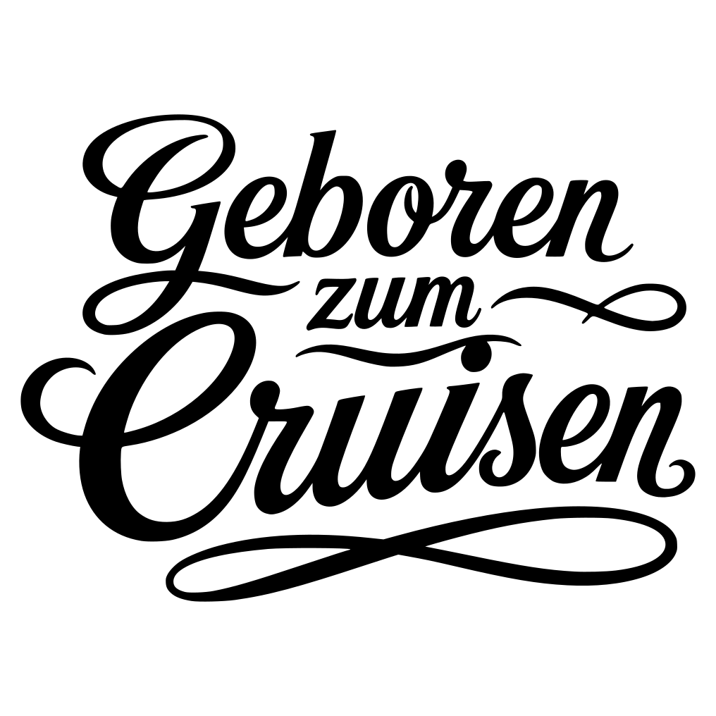 Aufkleber "Geboren zum Cruisen" | 20 bis 80cm | ab 8,99€