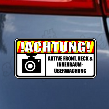Aufkleber “VIDEOÜBERWACHUNG" 10x5cm