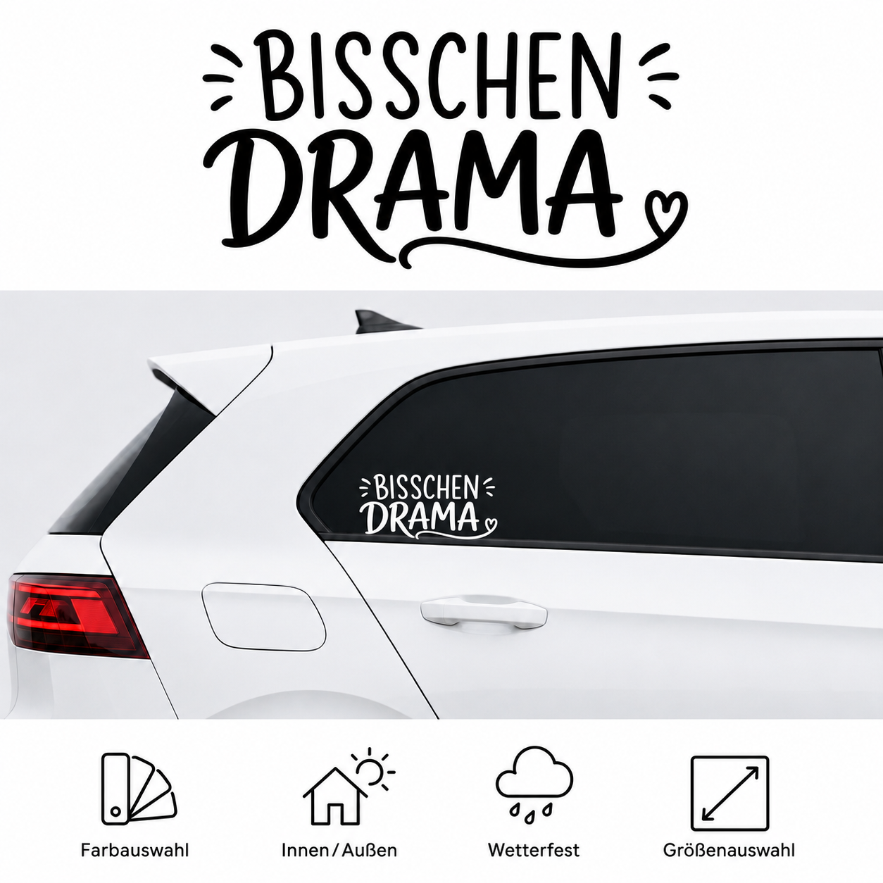 Aufkleber "Bisschen Drama" | 30 bis 60cm | ab 6,99€
