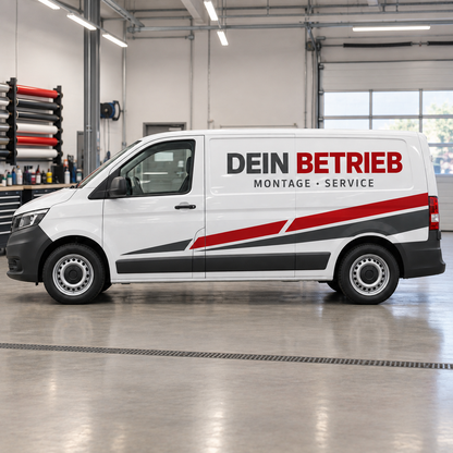 Fahrzeugbeschriftungs-Entwurf mit Vektordaten – PDF, SVG, EPS, DXF & PNG | ab 99,90€
