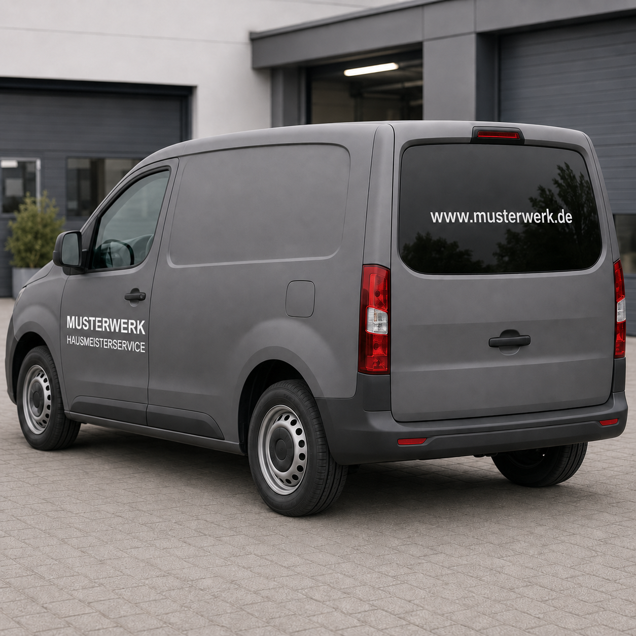 Firmenwagen-Starterpaket Basis – 2 Türschriftzüge + Heckschriftzug | ab 29,90€