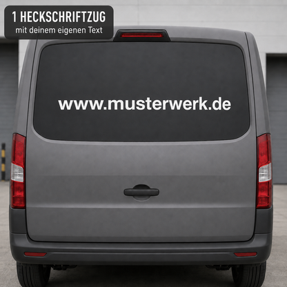 Firmenwagen-Starterpaket Basis – 2 Türschriftzüge + Heckschriftzug | ab 29,90€