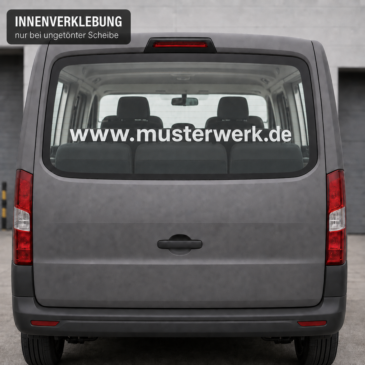 Firmenwagen-Starterpaket Basis – 2 Türschriftzüge + Heckschriftzug | ab 29,90€