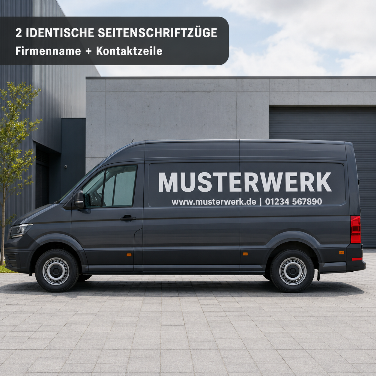 Firmenwagen-Starterpaket Transporter – Seiten- und Heckbeschriftung | ab 49,90€