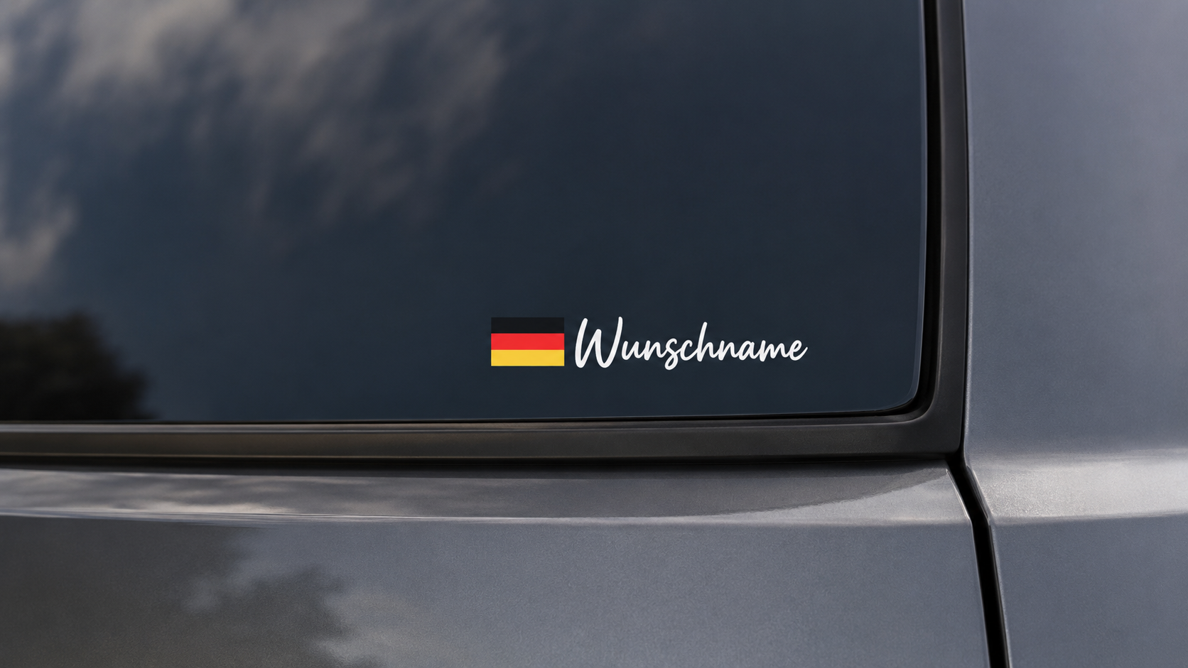 Flaggen Wunschtextaufkleber