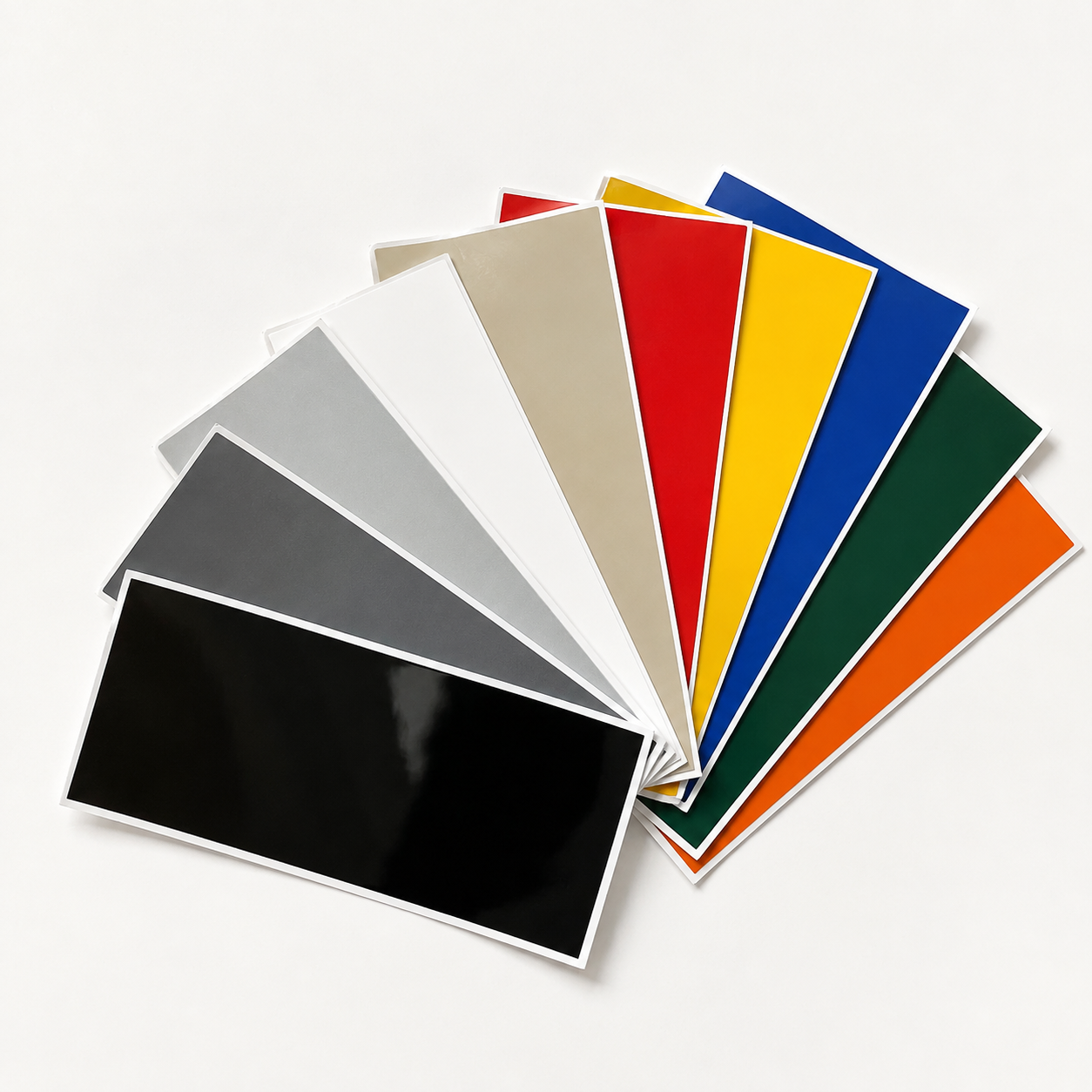 Folienmuster-Set für Fahrzeugaufkleber – 10 Farben nach Wahl | 9,99€