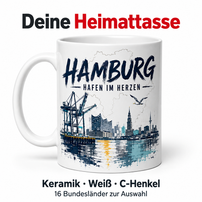Heimattasse – 16 Bundesländer, glänzend oder matt