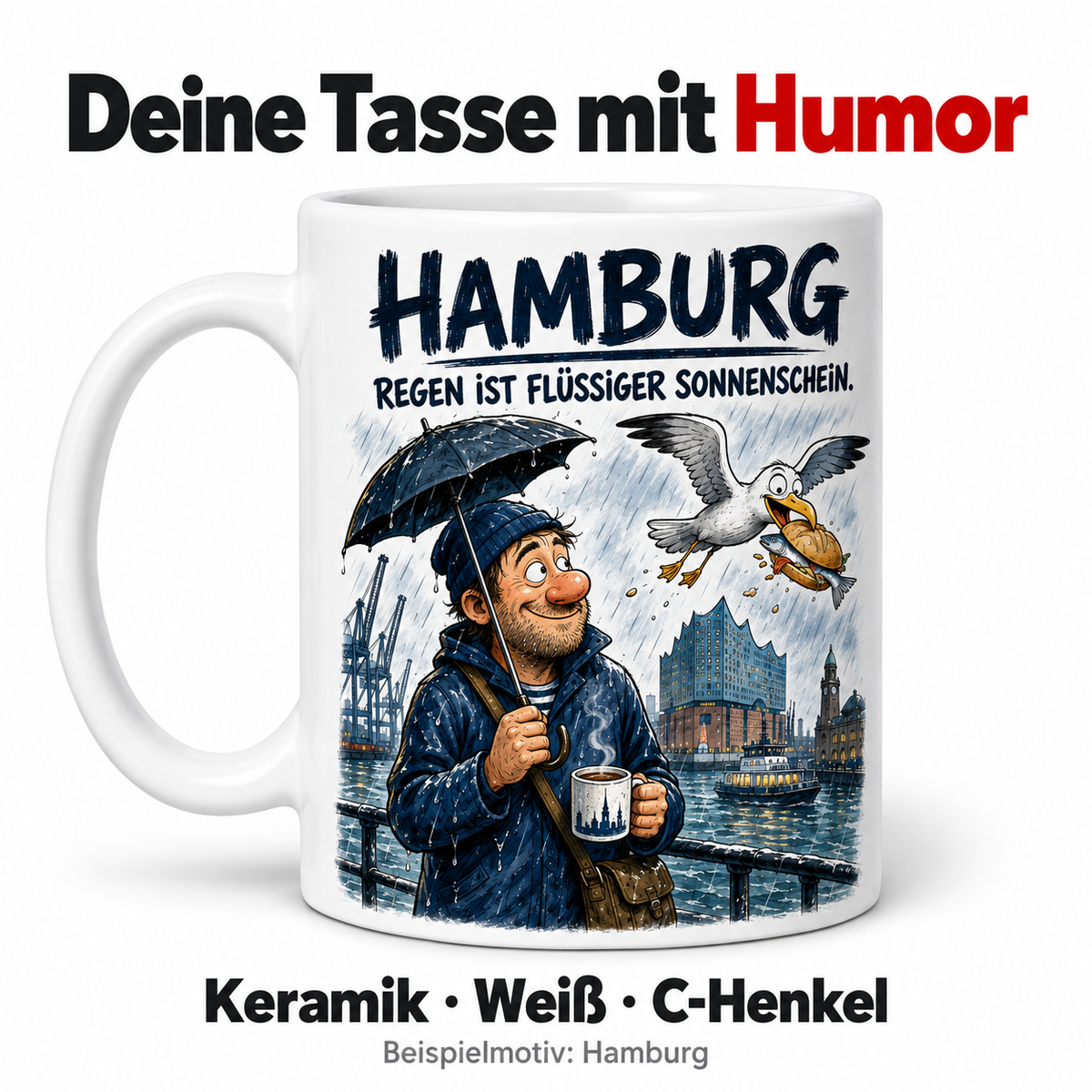 Heimat mit Humor – Bundesländer-Tasse mit frechen Sprüchen