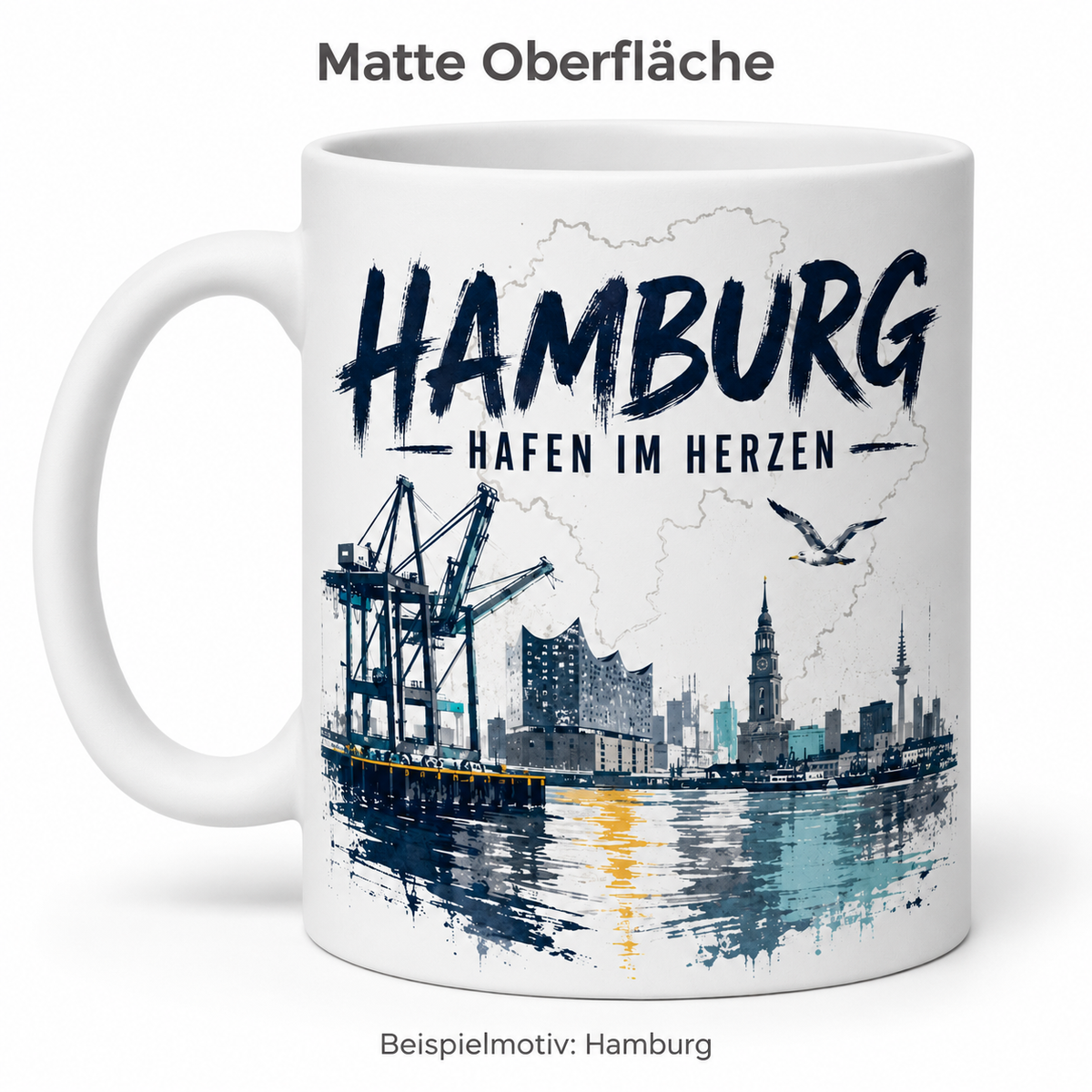 Heimattasse – 16 Bundesländer, glänzend oder matt