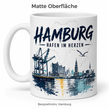 Heimattasse – 16 Bundesländer, glänzend oder matt