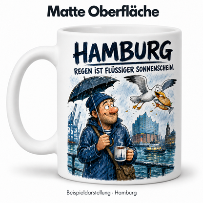 Heimat mit Humor – Bundesländer-Tasse mit frechen Sprüchen