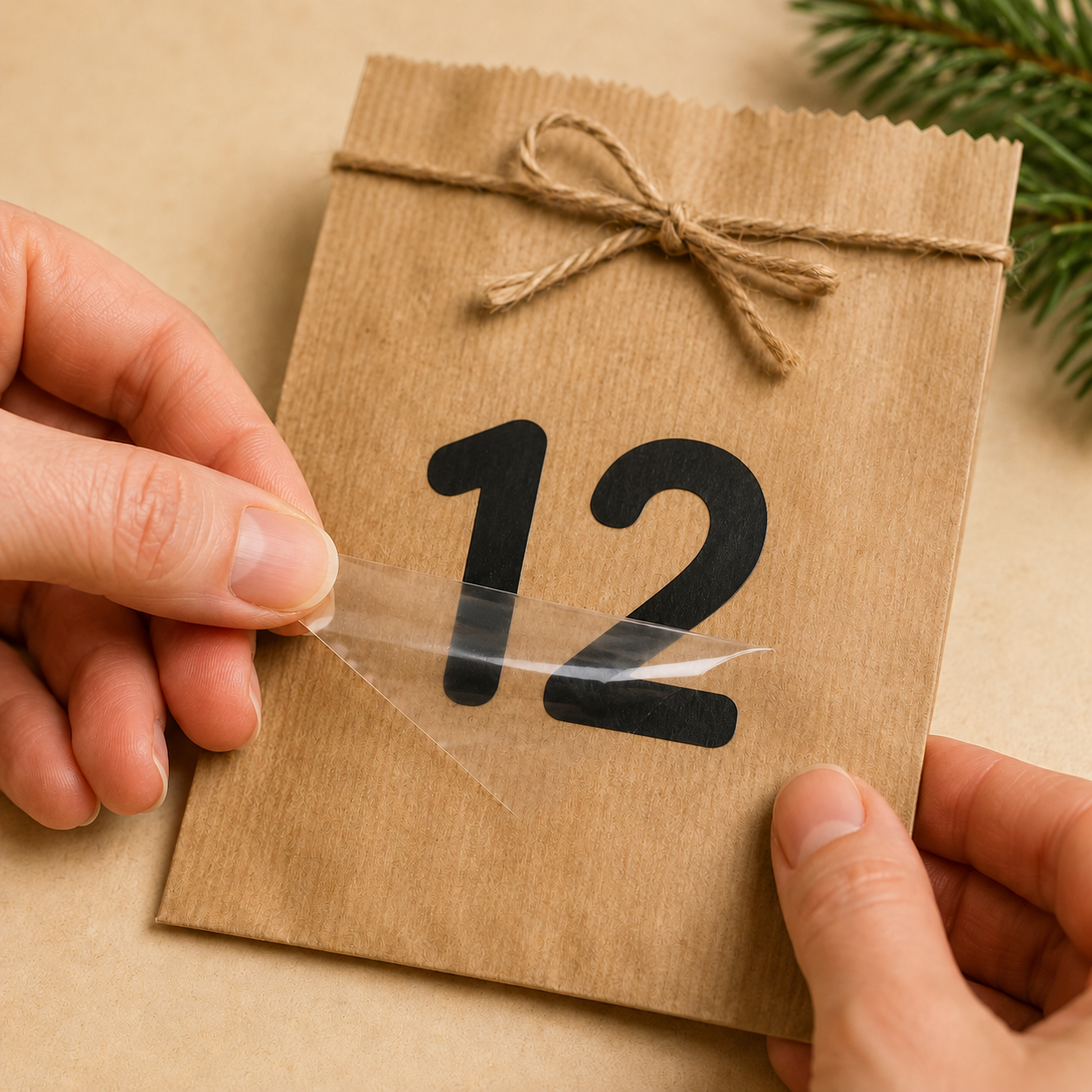 Adventskalender-Stickerset 1–24 – optional mit Wunschname | ab 12,99€