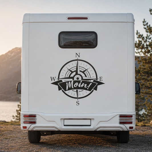 Aufkleber “KOMPASSROSE” maritimer Sticker für Boot, Wohnmobil & Auto | ab 19,99€