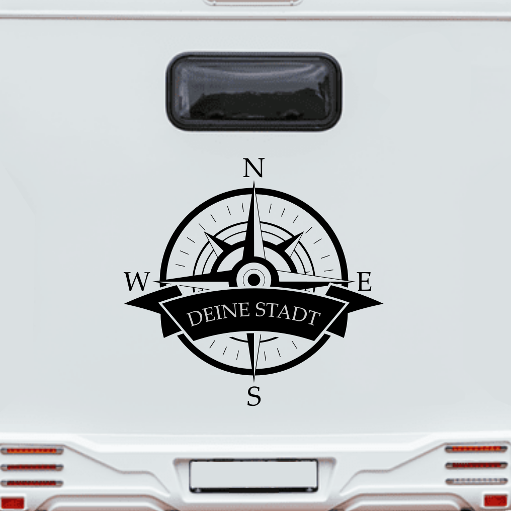 Aufkleber “KOMPASSROSE” maritimer Sticker für Boot, Wohnmobil & Auto | ab 19,99€