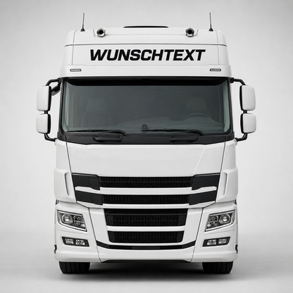 LKW Wunschtext Aufkleber für Lack & Aufbau | 60 bis 180cm | gerade | ab 9,99€