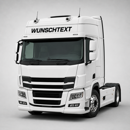 LKW Wunschtext Aufkleber für Lack & Aufbau | 60 bis 180cm | gerade | ab 9,99€