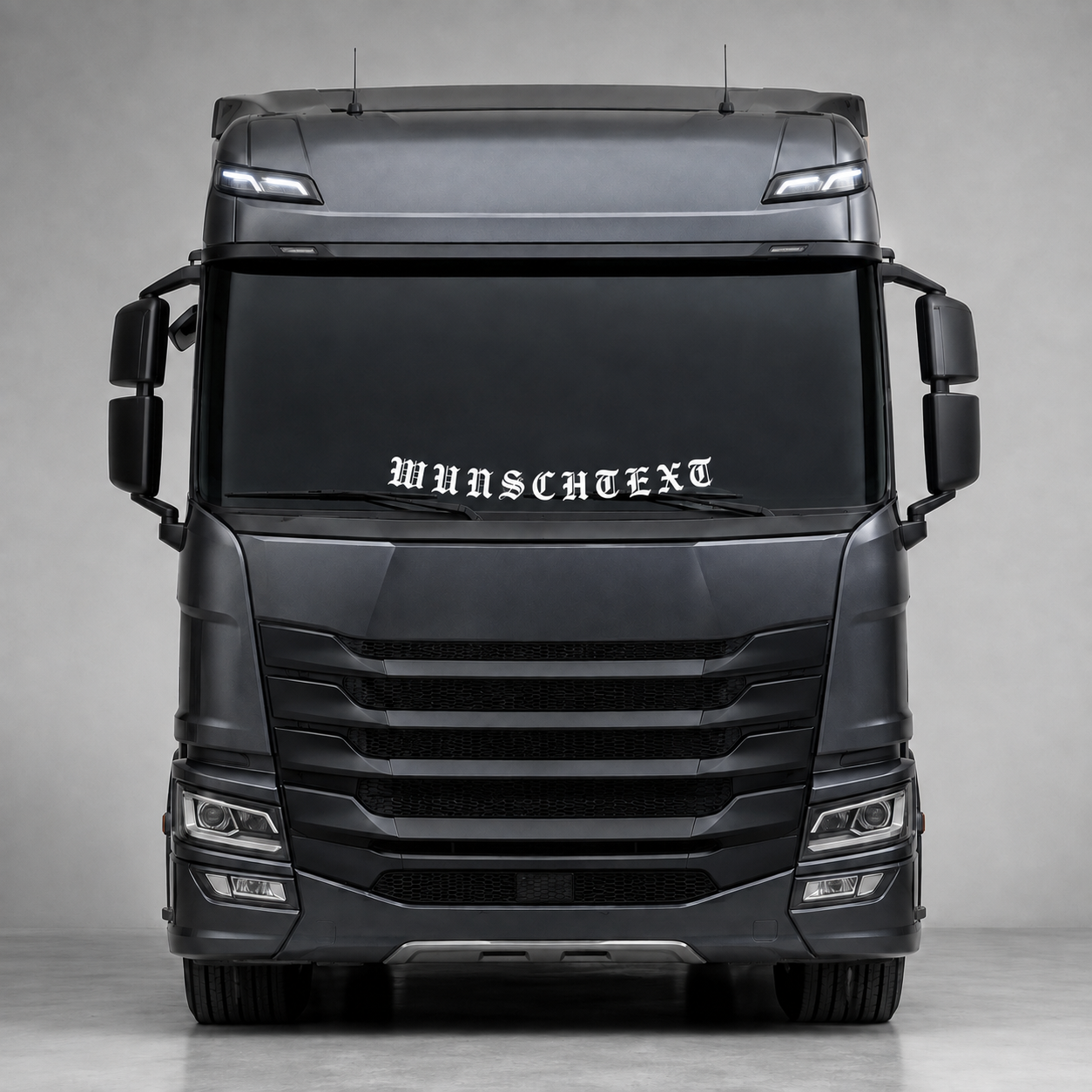 Aufkleber "WUNSCHTEXT" für LKW | bis 180cm | gebogen | ab 12,99€