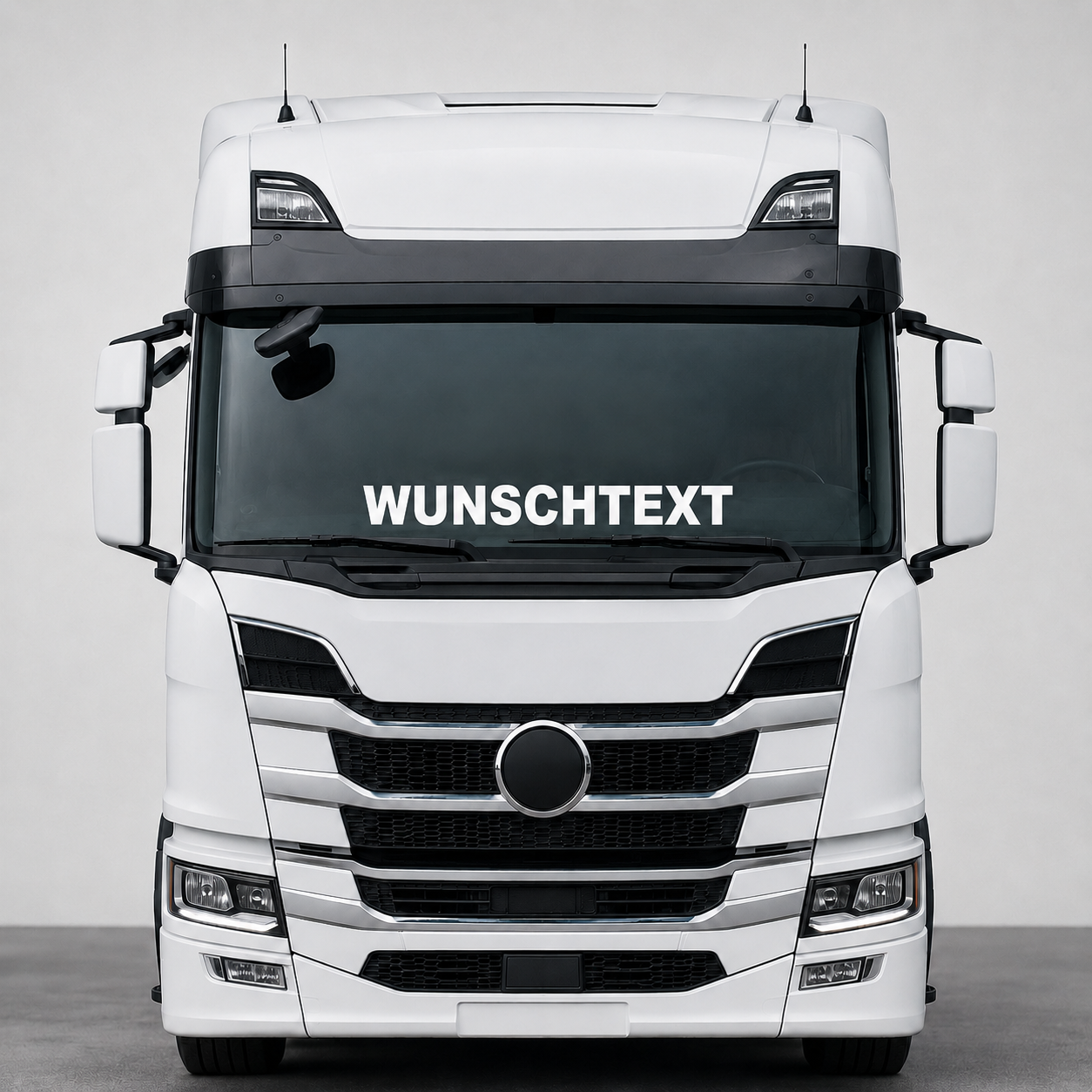 LKW Scheibenaufkleber Wunschtext | 60 bis 180cm | gerade | ab 9,99€
